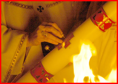 Psachal Candle - now in a million pieces - thanks kids