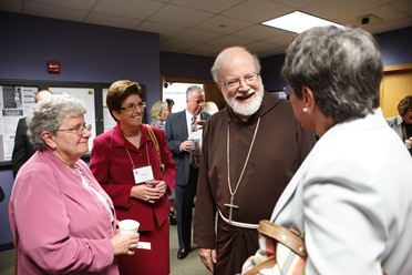 Catholic educators meet with Cardinal Sean P. O&rsquo;Malley and Superintendent of Schools  Mary Grassa O&rsquo;Neill Sept. 25, 2008 at the Pastoral Center in Braintree, Mass.<br /><br />
Pilot photo/  Gregory L. Tracy<br /><br />
