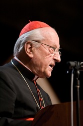 Cardinal Franc Rode, Prefect of the Congregation for Institutes of  Consecrated Life and Societies of Apostolic Life addresses the Apostolic Religious Life Symposium held Sept. 27, 2008 at Stonehill College in North Easton, Mass.  <br /><br />
Pilot photo/ Gregory L. Tracy</p><br />
<p>
