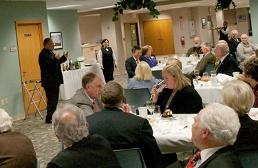 Boston members of the Order of Malta gather at the Pastoral Center of the Archdiocese of Boston Dec. 2, 2008 for Mass with Cardinal Sean P. O'Malley and a fund raising dinner.<br />
Pilot photo/ Neil W. McCabe