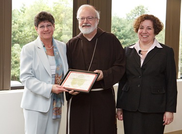 Secretary of Education and Superintendent of Schools for the Archdiocese of Boston Mary Grassa O’Neill and Cardinal Seán P. O’Malley host a “Celebration on Education” for principals and pastors at the archdiocese’s Pastoral Center Sept. 16, 2009.
Pilot photo/ Gregory L. Tracy
Secretary of Education and Superintendent of Schools for the Archdiocese of Boston Mary Grassa O’Neill and Cardinal Seán P. O’Malley host a “Celebration on Education” for principals and pastors at the archdiocese’s Pastoral Center Sept. 16, 2009.
Pilot photo/ Gregory L. Tracy