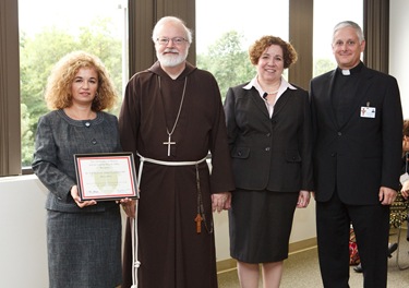 Secretary of Education and Superintendent of Schools for the Archdiocese of Boston Mary Grassa O’Neill and Cardinal Seán P. O’Malley host a “Celebration on Education” for principals and pastors at the archdiocese’s Pastoral Center Sept. 16, 2009.
Pilot photo/ Gregory L. Tracy
Secretary of Education and Superintendent of Schools for the Archdiocese of Boston Mary Grassa O’Neill and Cardinal Seán P. O’Malley host a “Celebration on Education” for principals and pastors at the archdiocese’s Pastoral Center Sept. 16, 2009.
Pilot photo/ Gregory L. Tracy