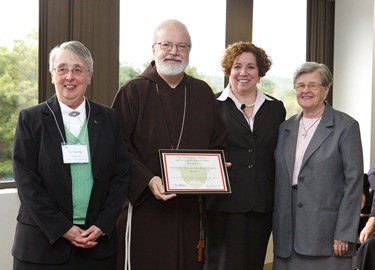 Secretary of Education and Superintendent of Schools for the Archdiocese of Boston Mary Grassa O’Neill and Cardinal Seán P. O’Malley host a “Celebration on Education” for principals and pastors at the archdiocese’s Pastoral Center Sept. 16, 2009.
Pilot photo/ Gregory L. Tracy
Secretary of Education and Superintendent of Schools for the Archdiocese of Boston Mary Grassa O’Neill and Cardinal Seán P. O’Malley host a “Celebration on Education” for principals and pastors at the archdiocese’s Pastoral Center Sept. 16, 2009.
Pilot photo/ Gregory L. Tracy