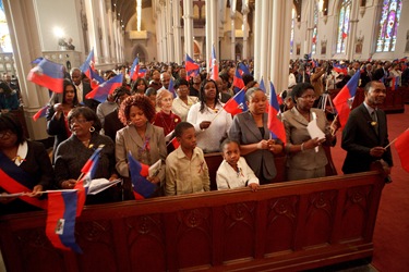 Cardinal Seán P. O’Malley celebrates a memorial Mass at the Cathedral of the Holy Cross March 7, 2010 for the victims of the Jan. 12 earthquake in Haiti. Pilot photo by Gregory L. Tracy