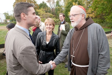Archdiocese of Boston Planning Office of Urban Affiars groundbreaking ceremony for Rose Hill Manorin Billerica,  Oct. 20, 2010. Photo by Jim Lockwood, The Pilot