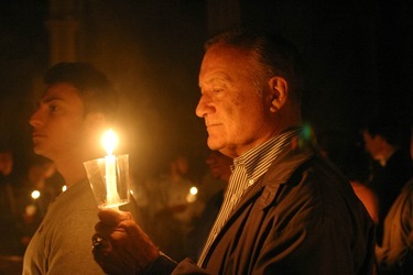 Cardinal Sean P. O'Malley celebrates the Easter Vigil April 23, 2011 at the Cathedral of the Holy Cross. Pilot photo by Jim Lockwood Cardinal Sean P. O'Malley celebrates the Easter Vigil April 23, 2011 at the Cathedral of the Holy Cross. Pilot photo by Jim Lockwood