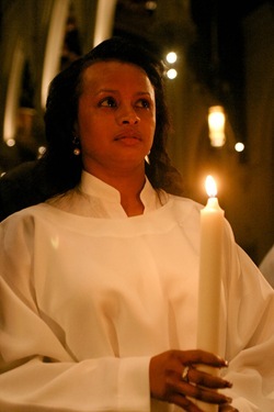 Cardinal Sean P. O'Malley celebrates the Easter Vigil April 23, 2011 at the Cathedral of the Holy Cross. Pilot photo by Jim Lockwood Cardinal Sean P. O'Malley celebrates the Easter Vigil April 23, 2011 at the Cathedral of the Holy Cross. Pilot photo by Jim Lockwood