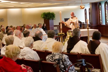 Mass for jubilarian priests, Archdiocese of Boston Pastoral Center, May 9, 2012. Photo by Gregory L. Tracy, The Pilot Mass for jubilarian priests, Archdiocese of Boston Pastoral Center, May 9, 2012. Photo by Gregory L. Tracy, The Pilot