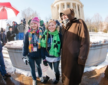 Cardinal O’Malley joins participants in the Archdiocese of Boston’s Pilgrimage for Life at the annual March for Life in Washington, D.C. Jan. 22, 2014.  (Pilot photo by Gregory L. Tracy)