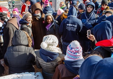 Cardinal O’Malley joins participants in the Archdiocese of Boston’s Pilgrimage for Life at the annual March for Life in Washington, D.C. Jan. 22, 2014.  (Pilot photo by Gregory L. Tracy)