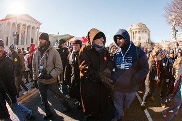 Cardinal O’Malley joins participants in the Archdiocese of Boston’s Pilgrimage for Life at the annual March for Life in Washington, D.C. Jan. 22, 2014.  (Pilot photo by Gregory L. Tracy)