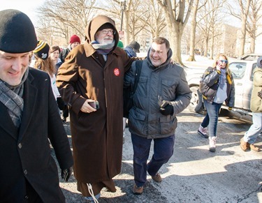 Cardinal O’Malley joins participants in the Archdiocese of Boston’s Pilgrimage for Life at the annual March for Life in Washington, D.C. Jan. 22, 2014.  (Pilot photo by Gregory L. Tracy)