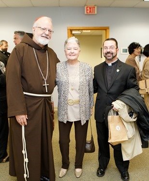 Cardinal Sean P. O'Malley hosts a luncheon for the newly ordained priests of the archdiocese and their families, May 28, 2014 at the Archdiocese of Boston’s Pastoral Center. (Pilot photo by Gregory L. Tracy)